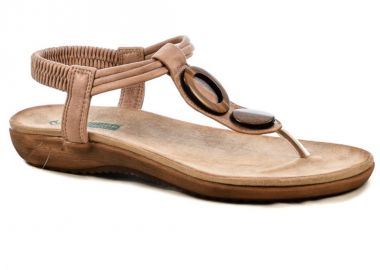 Σανδάλια γυναικεία | Ανατομικά | Amarpies | ABZ17063 | Σαμπανιζέ - Amarpies - 